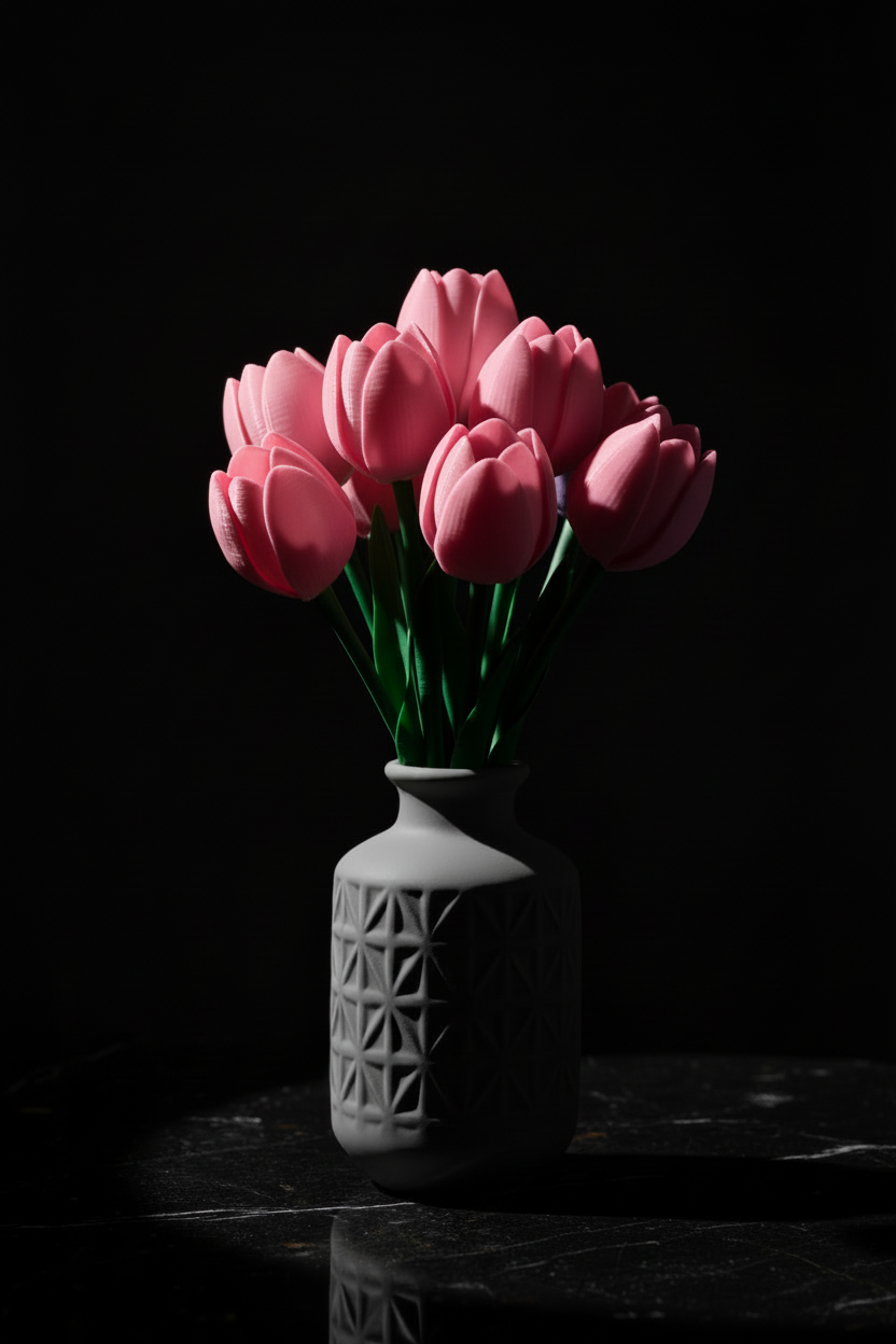 3D Printed Bouquet - All Pink
