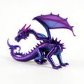 3D printed iridescent purple flexi dragon