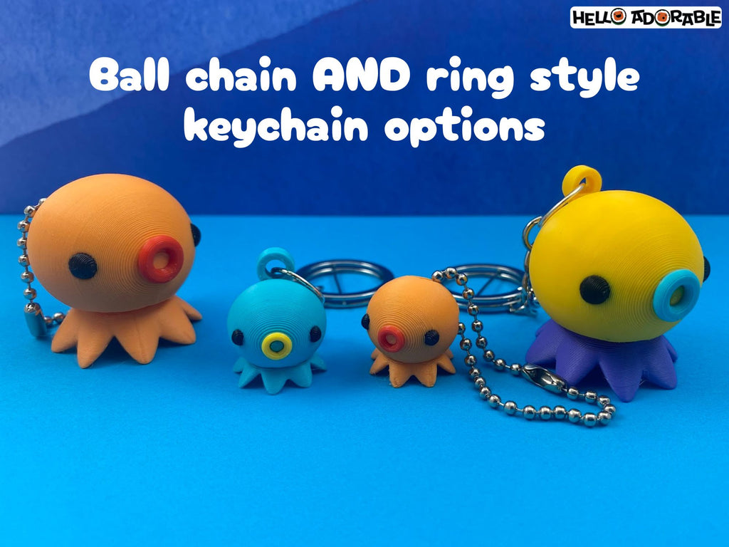Octopus Keychain Fidget Clicker